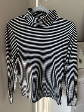 J. Crew Tissue Turtleneck Long-Sleeve Top - 100% Cotton